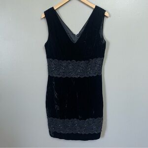 Z. CAVARICCI women’s 10 velvet sheer sleeveless whimsigoth